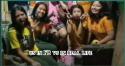 Us in fb vs reallife