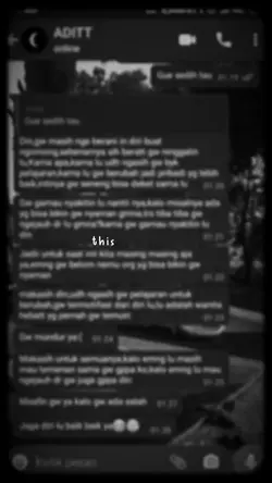 chat nyesek sedih