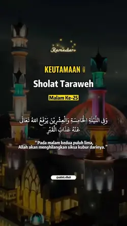 Keutamaan Taraweh