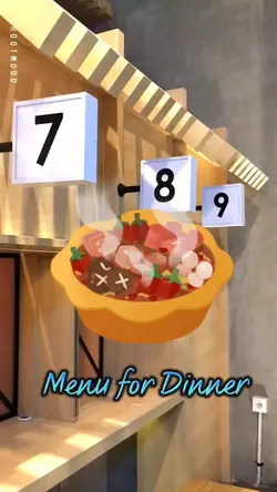 menu for dinner