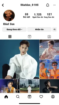 Mẫu show instagram