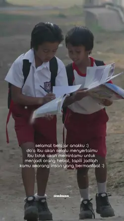 Selamat belajar nak