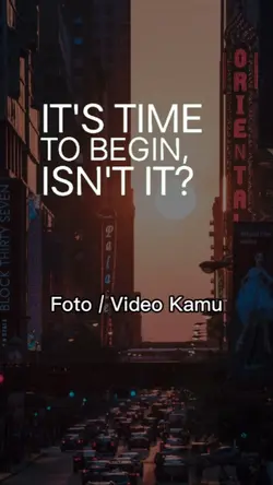 it's time