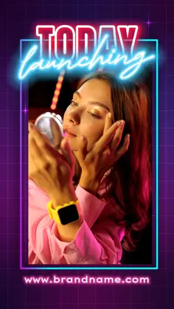 Neon Makeup Template