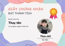 Thay ảnh + chữ