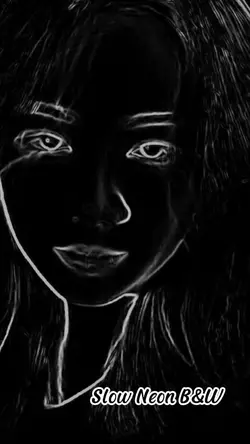 Slow Neon B&W