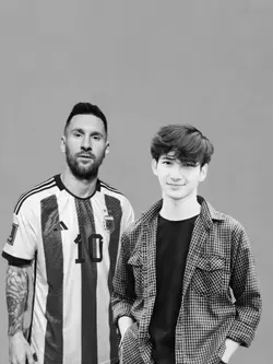 foto bareng Messi
