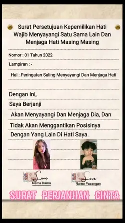 #Perjanjian Cinta
