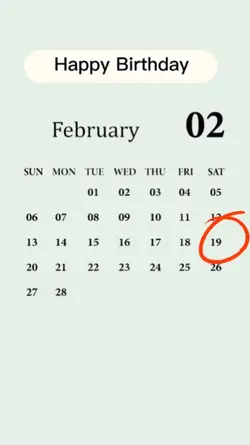 Happy Birthday 19/02