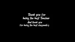 to my teacher 