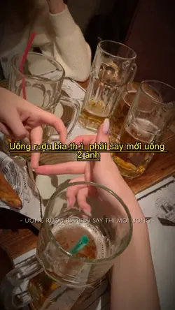Uống rượu bia…