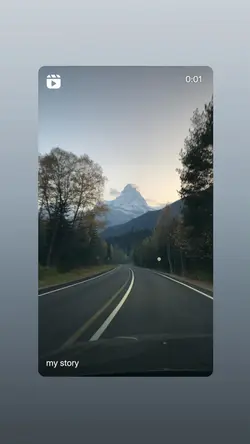 iOS IG story look
