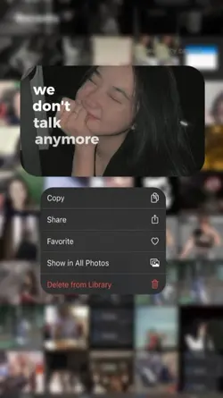 We don't talk anymor