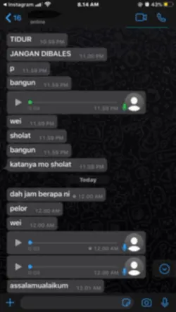 chat wa blur