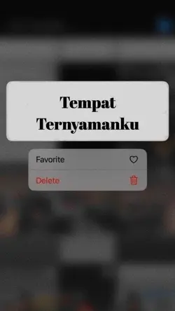 Tempat Ternyamanku 