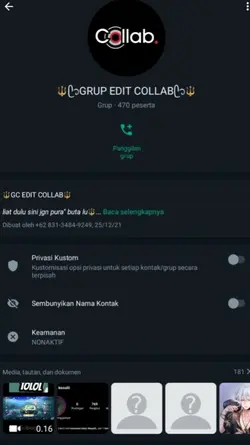 versi grup nya end