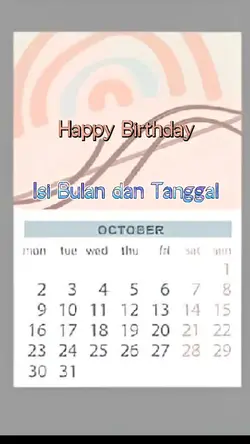 HBD OKTOBER