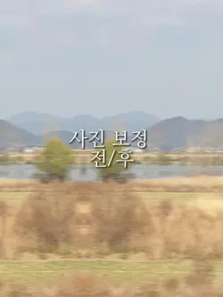 사진 보정 전/후