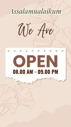 we are open