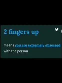 2 fingers up