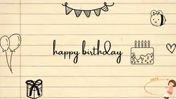 birthday template 