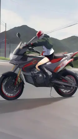 motor klx jadi anime