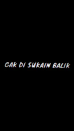 Ga disukain balik