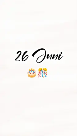 hbd 26 juni