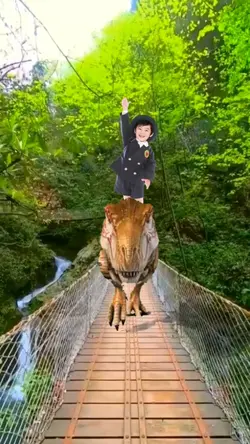 Naik Dinosaurus