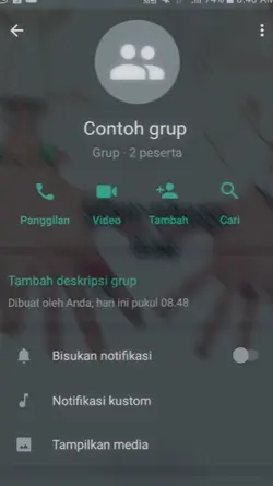 ajak temen grup 