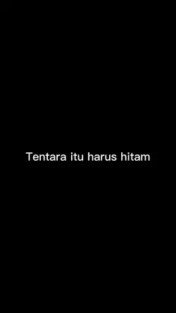 Tentara harus hitam