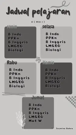 Jadwal Mapel