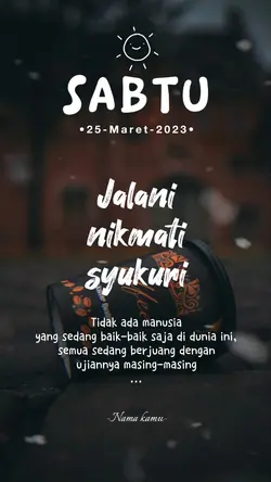 Sabtu story