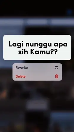 lagi nunggu apa?