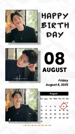 8 AUGUST BIRTHDAY