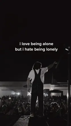i love being alone