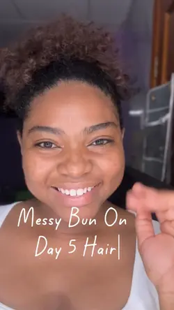 Messy bun tutorial 
