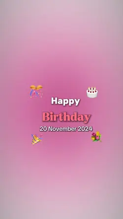 HBD 20 November 2024