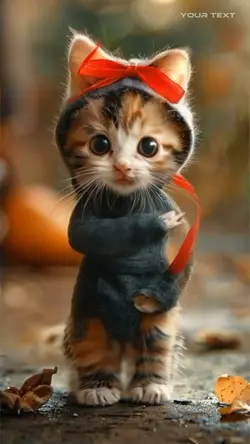 Tiny cat dancing 