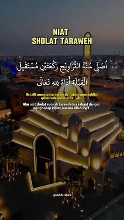 Niat Sholat Taraweh