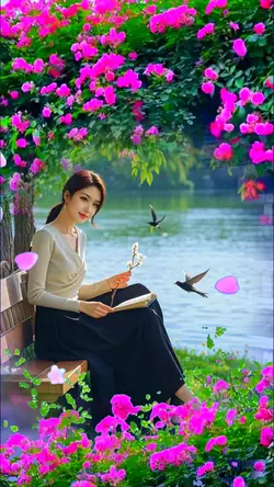 In the flowers