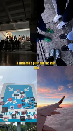 a rush and push
