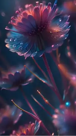 Neon flowers