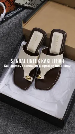 Sendal kaki lebar