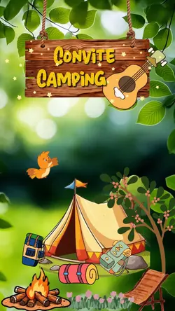 Convite Camping