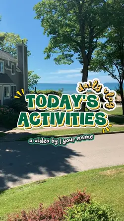 TODAY'S ACTIVITIES 