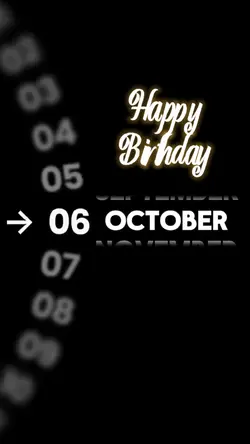 HBD 6 OCTOBER
