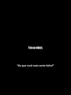 Sente falta 