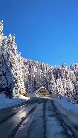 snowy road 