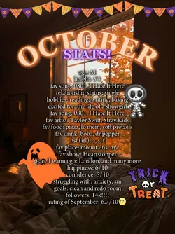 October stats